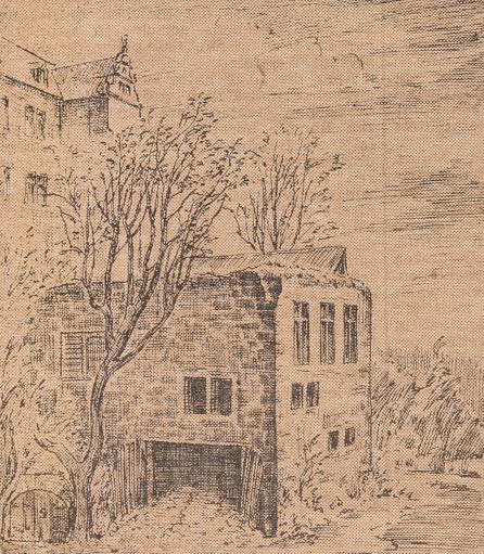 Die Wolfsburg als Ruine um 1860